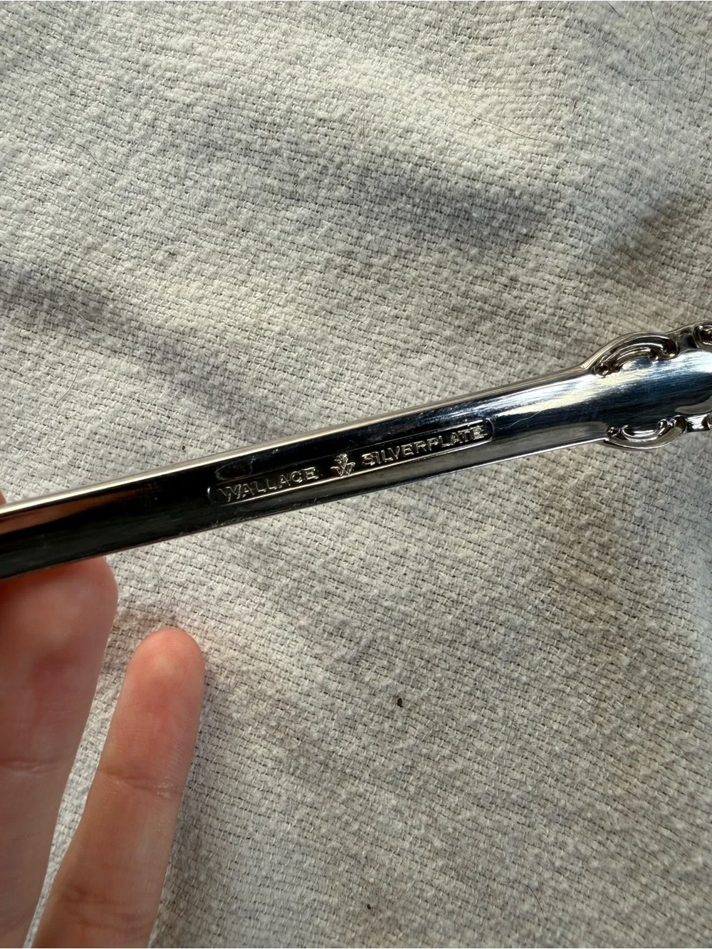 Vintage Wallace Silverplate Silver Serving Salad Spoon and Fork